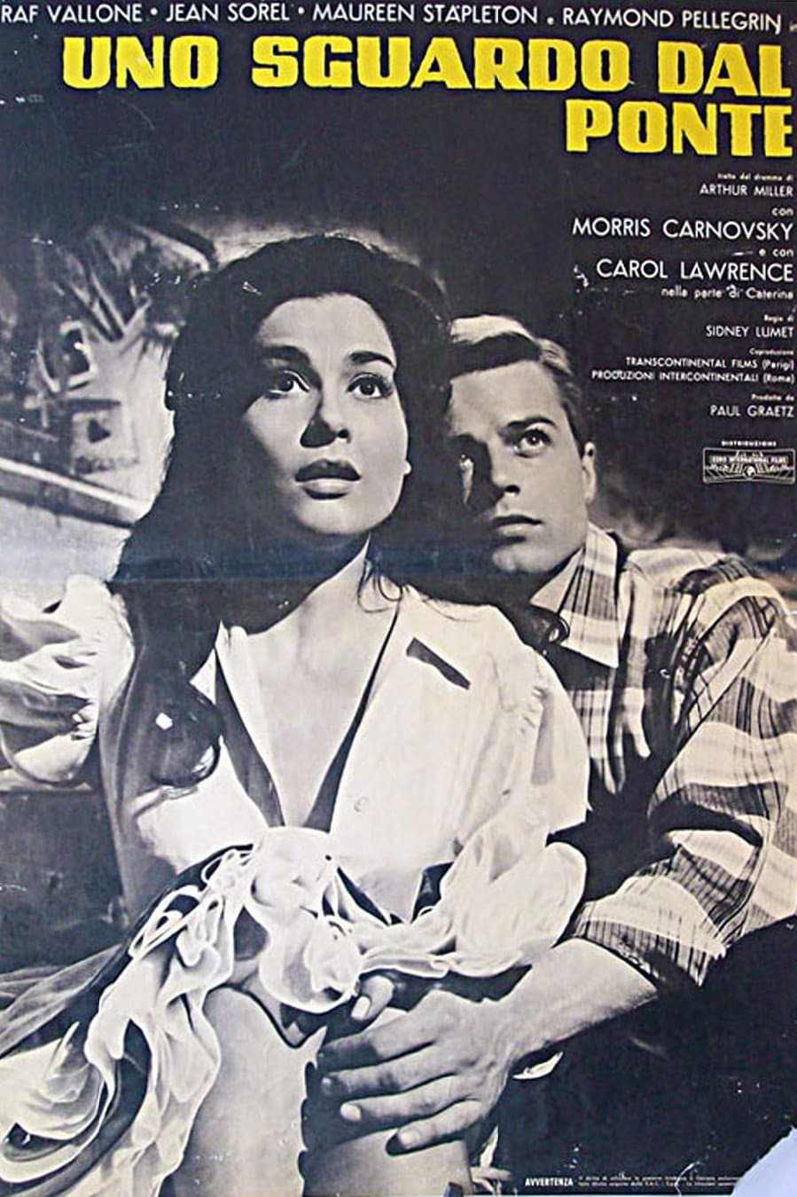 Poster di Uno sguardo dal ponte