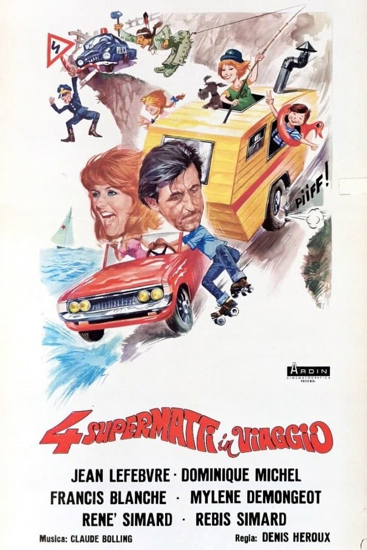 Poster di 4 supermatti in viaggio