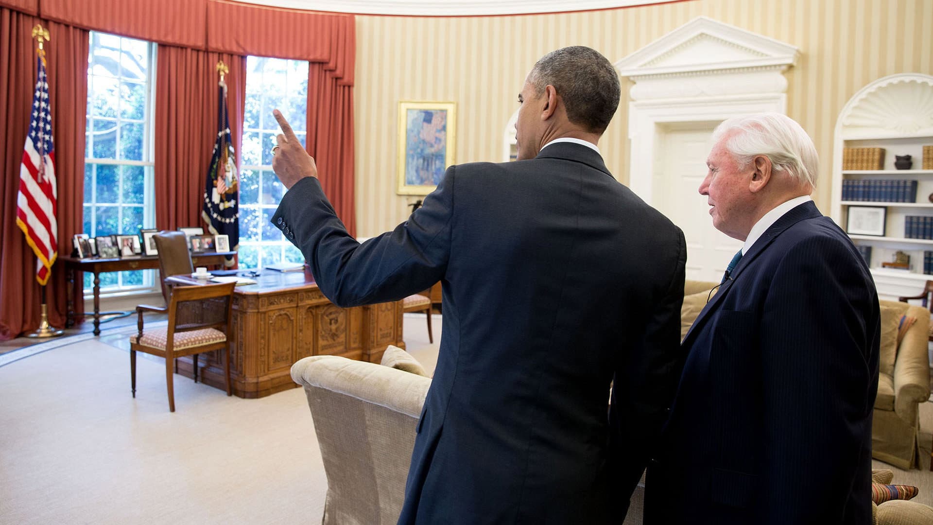 David Attenborough Meets President Obama - immagine