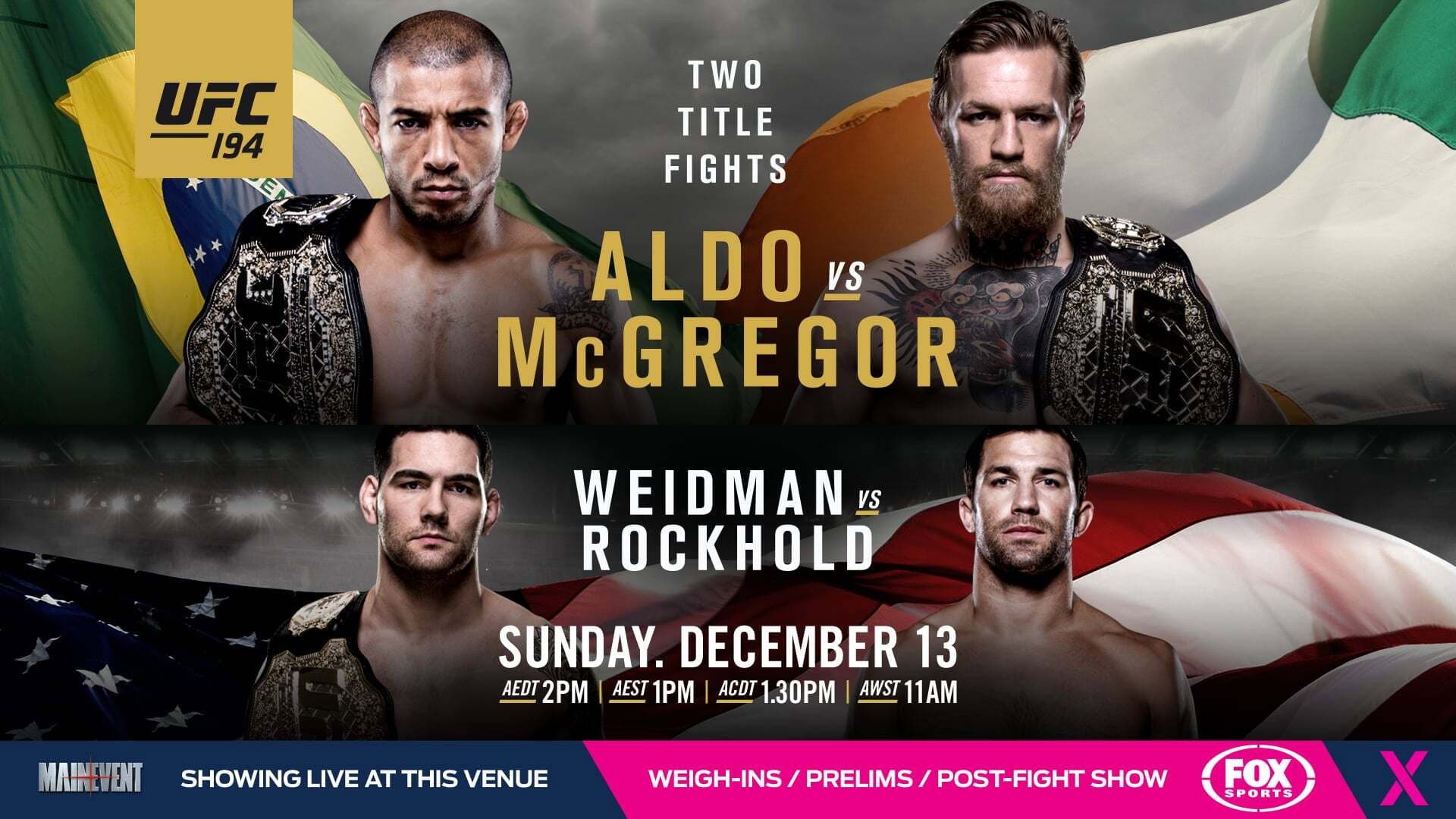 UFC 194: Aldo vs. McGregor - immagine