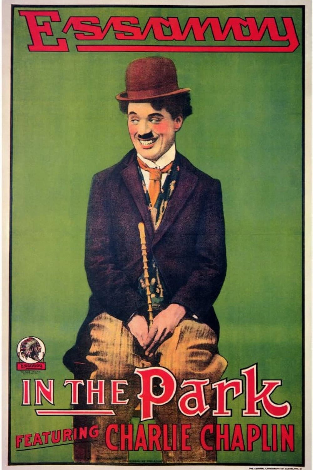 Poster di Charlot nel parco
