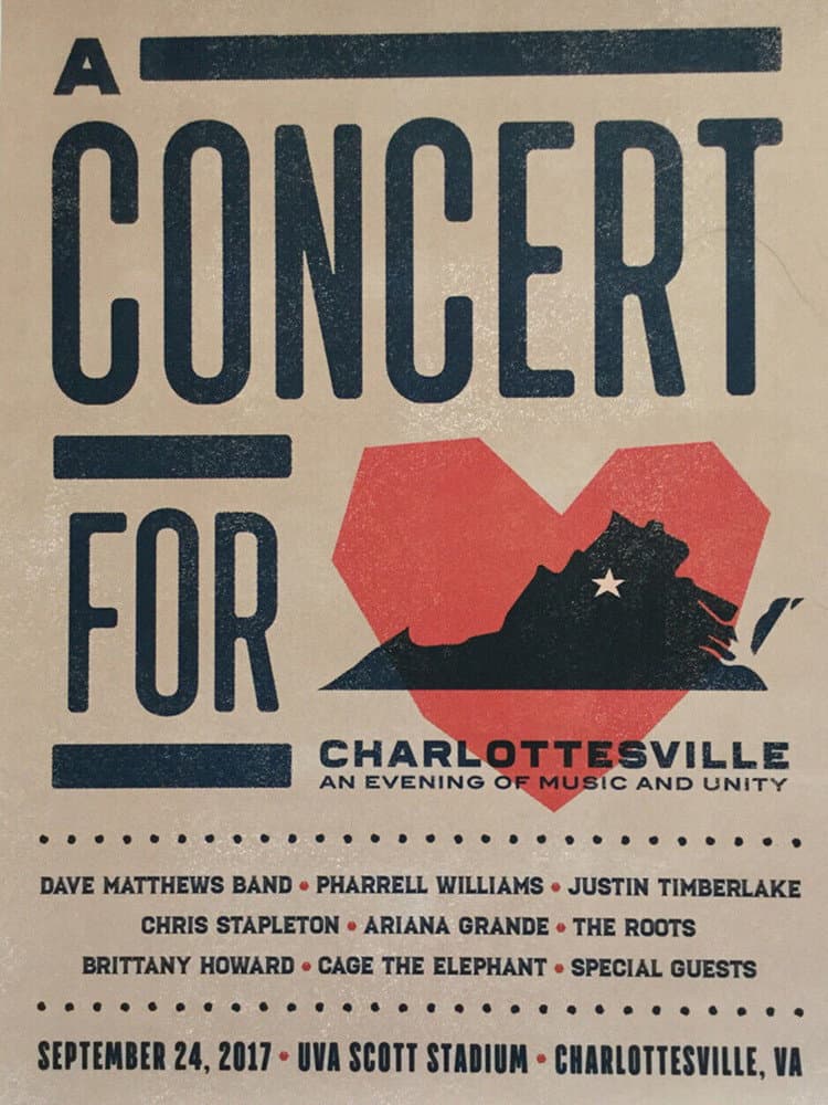 Poster di Dave Matthews Band - Concert for Charlottesville