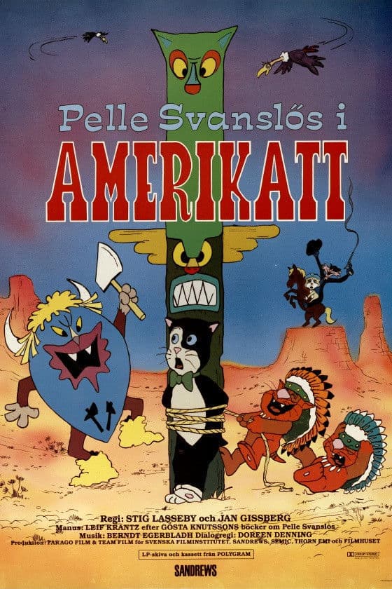 Poster di Pelle Svanslös i Amerikatt