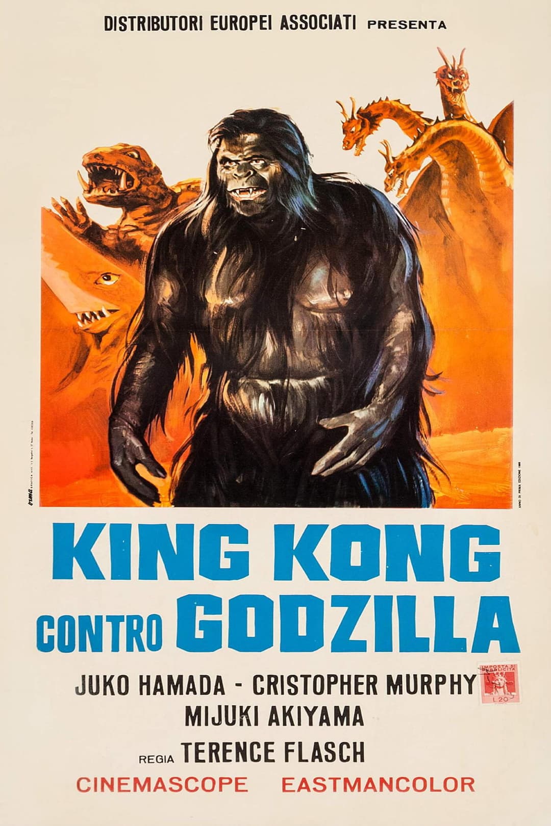 Poster di King Kong contro Godzilla