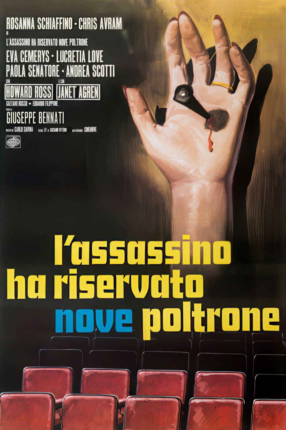 Poster di L'assassino ha riservato nove poltrone