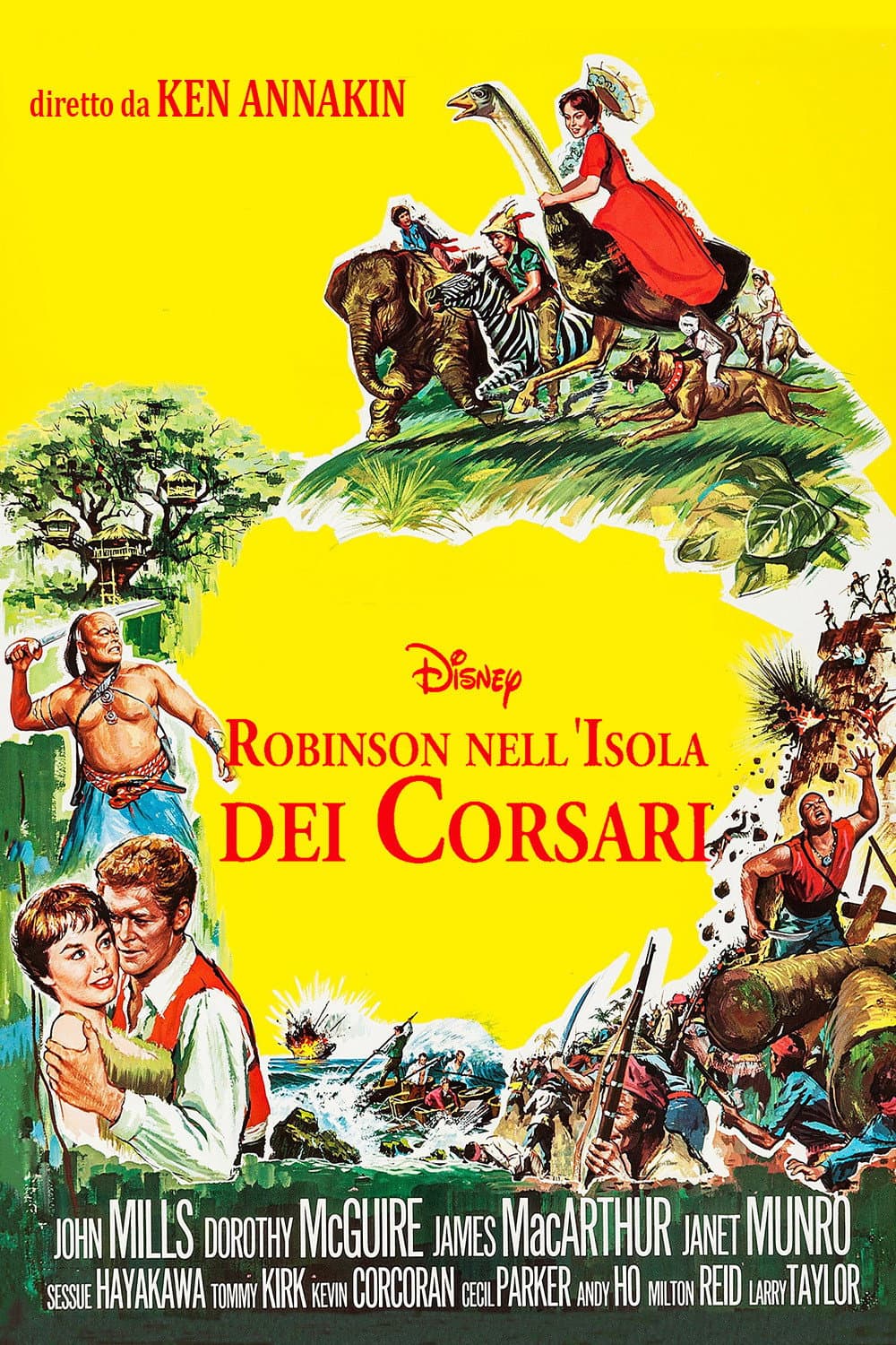 Poster di Robinson nell'isola dei corsari